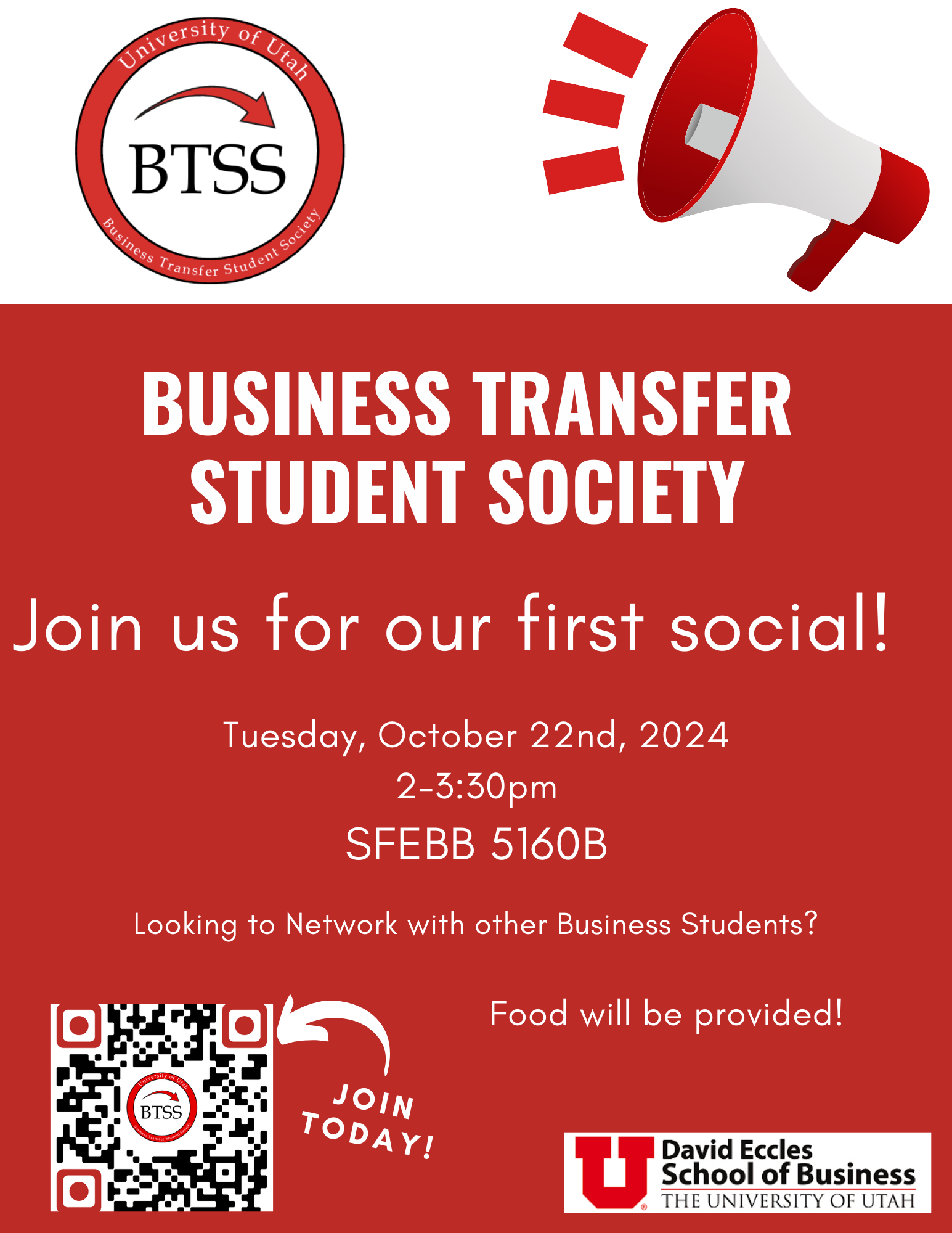 Business Transfer Student Society social 