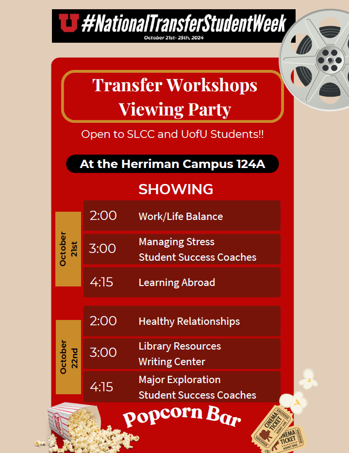 Transfer Workshop Viewing Party at Herriman