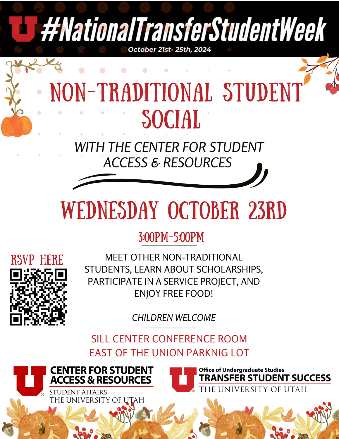 Non-traditional transfer student social