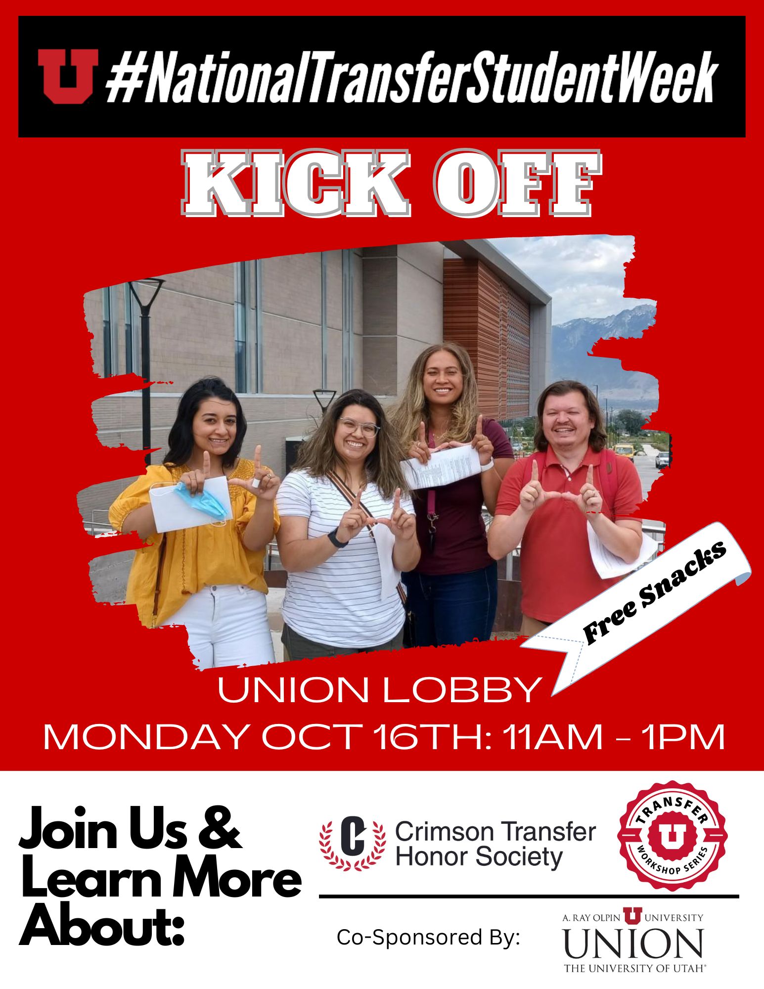 National Transfer Student Week kickoff Union